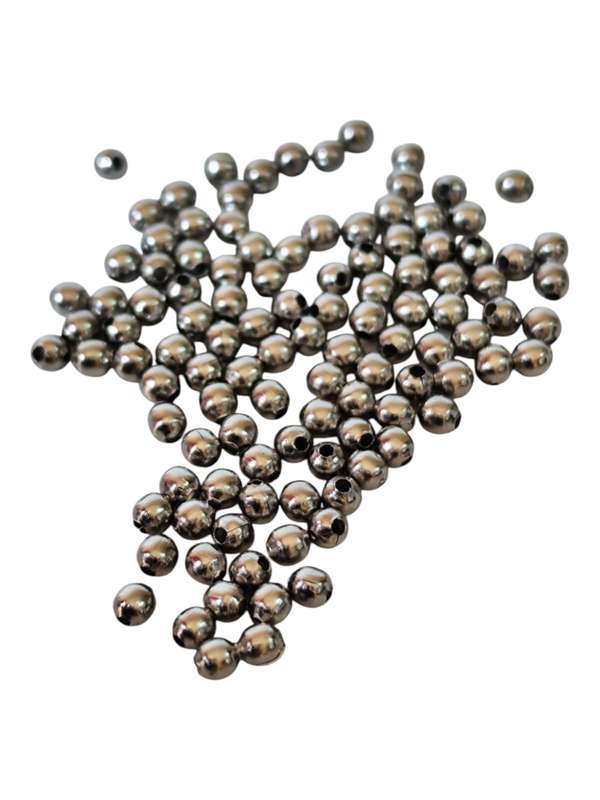 30 x Bead in stainless steel 2.5mm