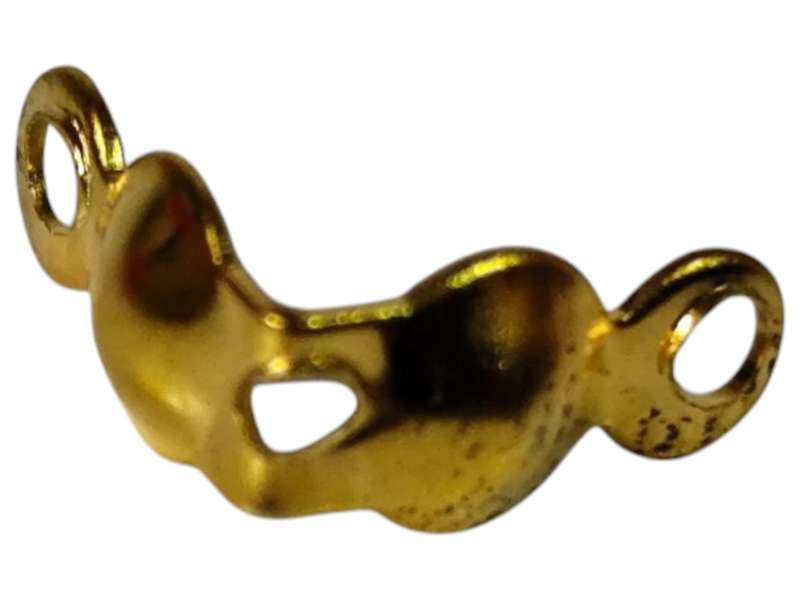 Packet of 20 bead tips gold color, 8mm