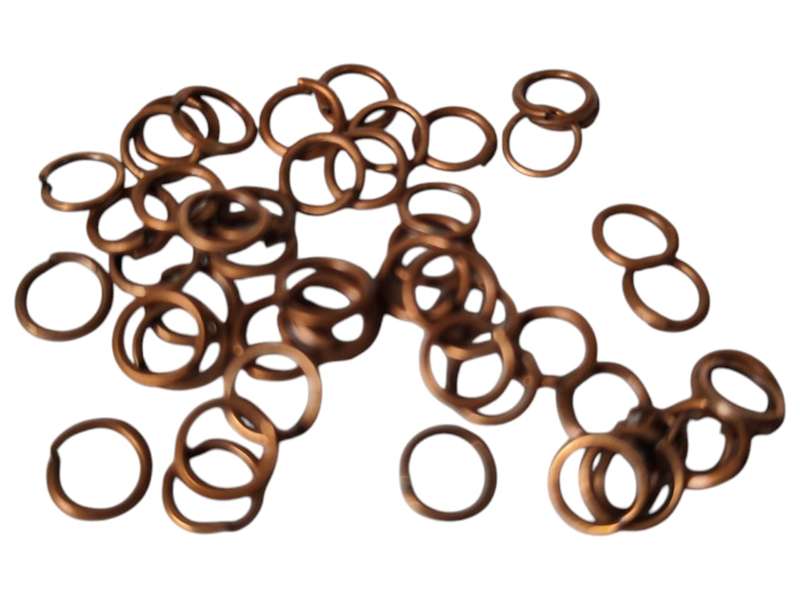 100pcs  6x1mm jump ring, silver copper color