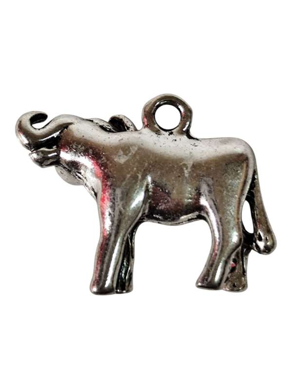 3D Buffalo charm, Base metal, 23 mm