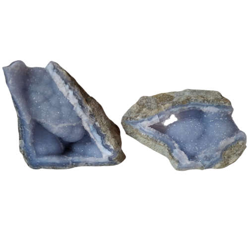Blue agate Geode, Malawi,1.05-1.56kg