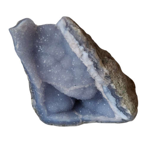Blue agate Geode, Malawi,1.05-1.56kg