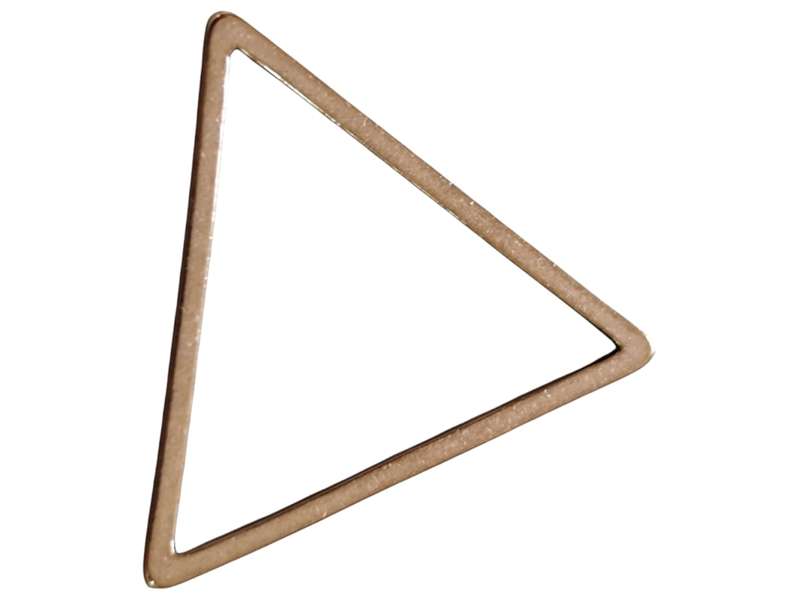 Triangle shape pendant, Stainless Steel, rose gold 16mm