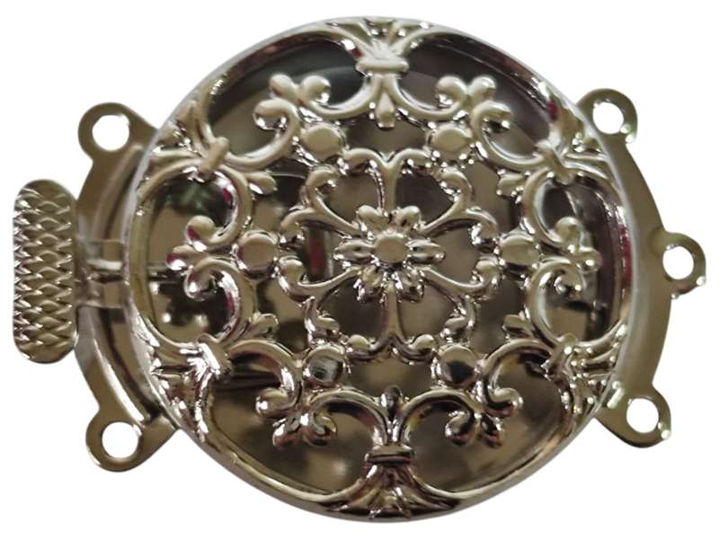 Nickel free 3 string clasp, 22mm