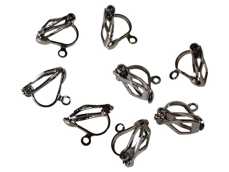 8 pcs 11mm earring clip on earring, 4 pairs