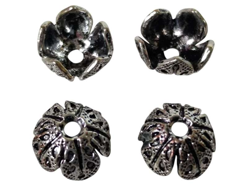 Bead cap, Pack of 4, Size: 8.47mm