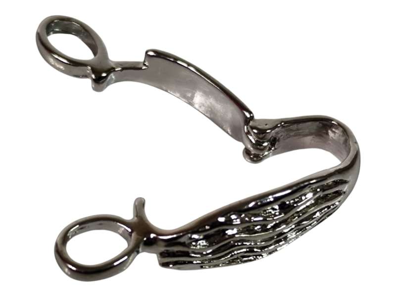 Donut-bail 30mm in nickel free metal, silver