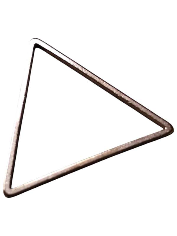 Triangle pendant, Stainless steel, rose gold 22mm