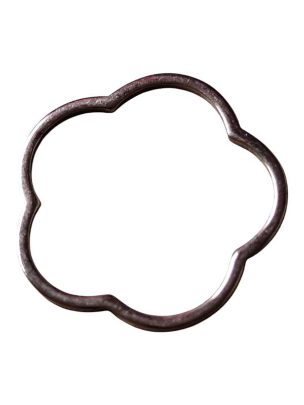 Flower shape pendant, Stainless Steel, rose gold 20mm