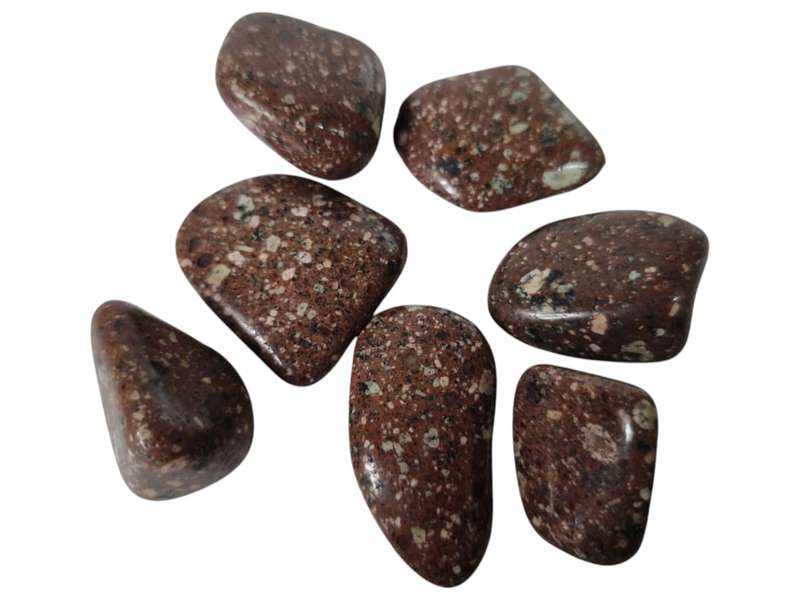 Brown leopard skin Jasper tumble 20-40mm