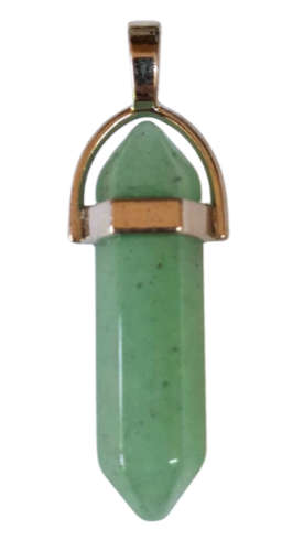 Green Aventurine point pendant, 41mm