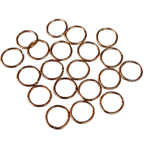 20 x Rose gold color Jumpring in stainless steel 1.1 x 9.7mm