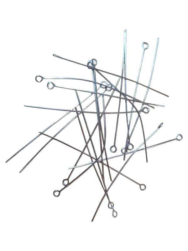 20 x Base metal Eye pins, 0.7x60mm