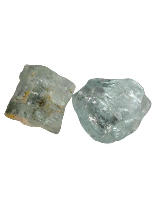 Aquamarine facet rough 2 pieces 15.8g