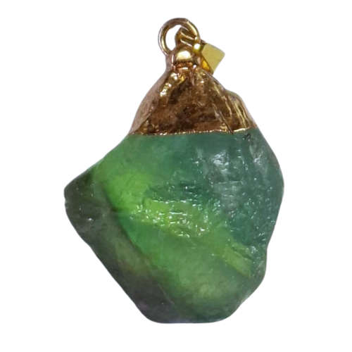 Fluorite pendant, rough chunk, 30-50mm