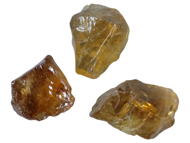 Citrine facet rough piece, 1-3cm, 1.3-9.8grams