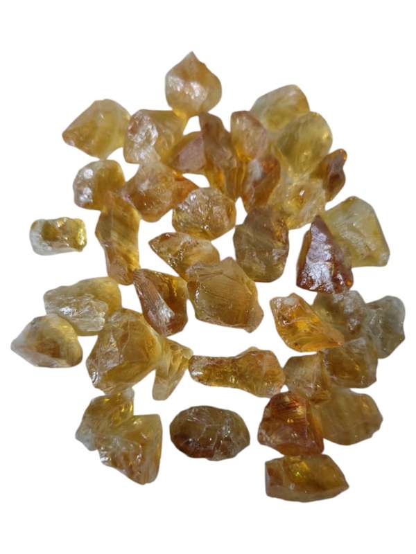 Citrine facet rough piece, 1-3cm, 1.3-9.8grams