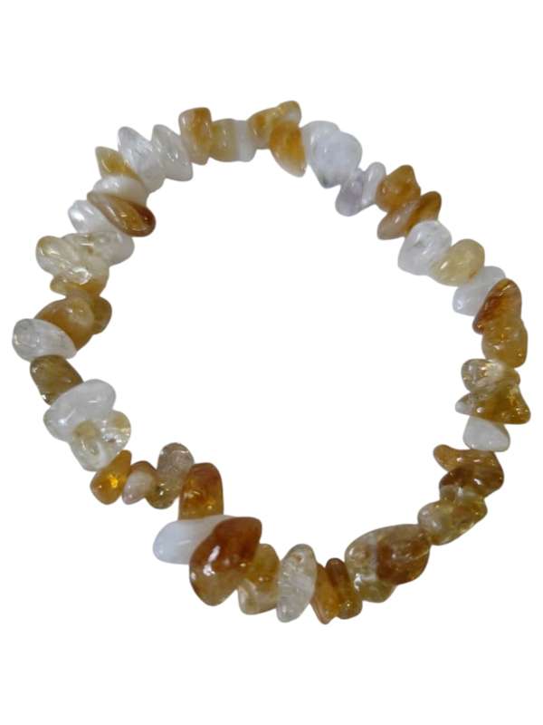 Citrine chip A-Grade bracelet, stretchcord