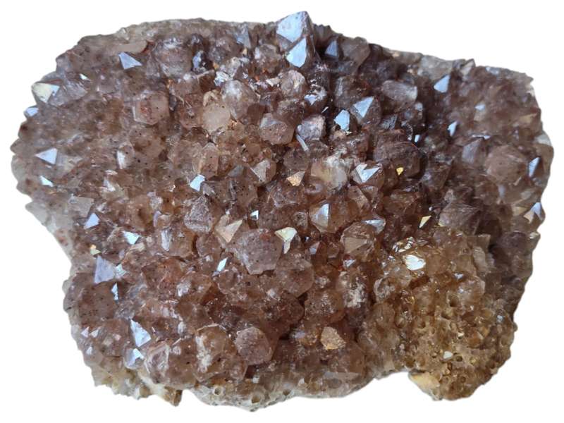 Hematoid Quartz cluster with black sphere inclusions, Rosslyn, Pretoria, 26.5 x 5.3 x 17.5cm, 3.5kg