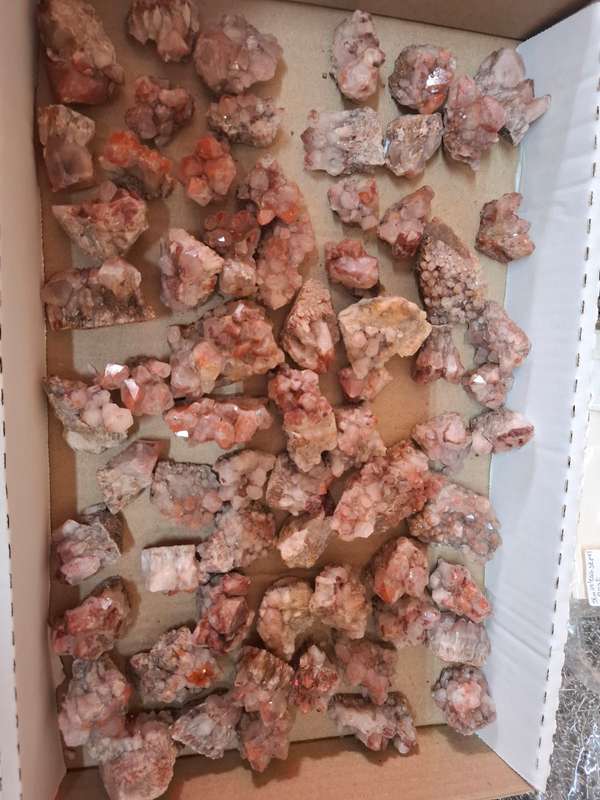 Hematoid Quartz cluster or points, Rosslyn 1.4-5cm
