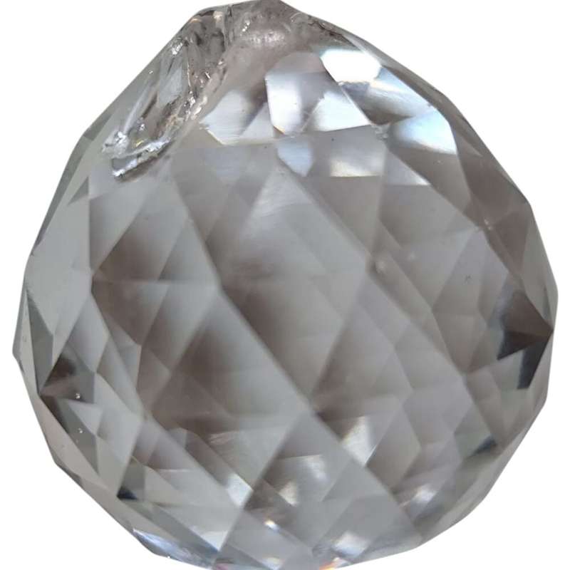 Swarovski crystal glass drop, 3.1 x 3.6cm, 1.5mm hole