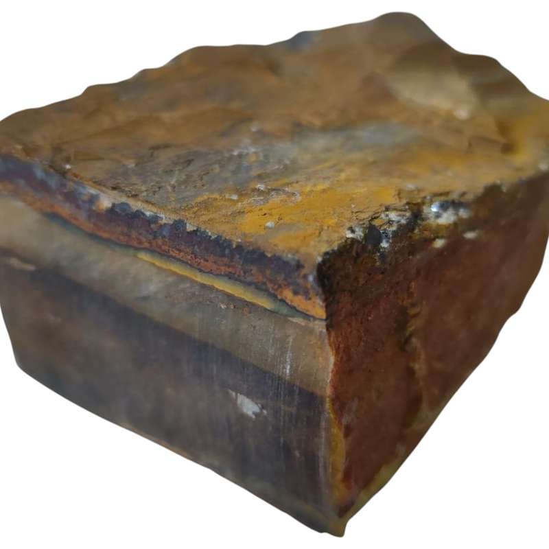 Rough Tiger eye, Northern cape, 11 x 6.4 x 4.1cm, 0.76kgs