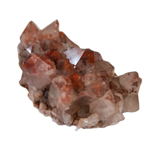 Hematoid Quartz cluster, Rosslyn, Pretoria 3-7.5cm