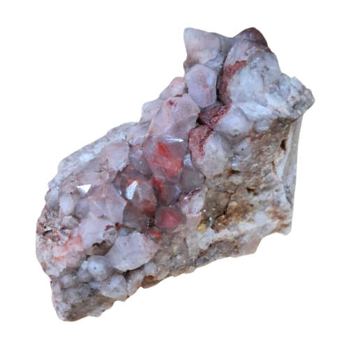 Hematoid Quartz cluster, Rosslyn, Pretoria 7-12cm long