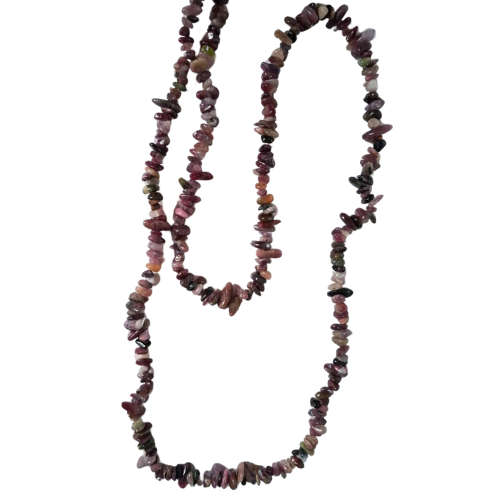 Colourful Tourmaline chip string, 80cm long, 4-8mm chips