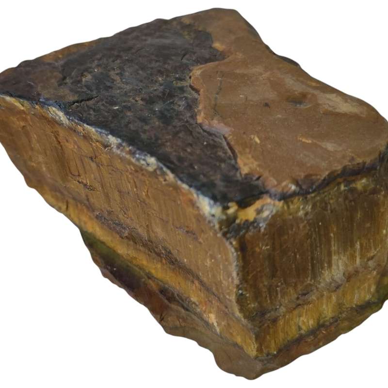 Rough Tiger eye, Northern cape, 11.4 x 11.5 x 5.9cm, 1.54kgs