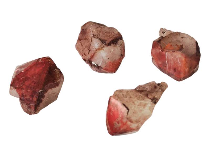 Hematoid quartz points, Rosslyn in Pretoria, 1.5-2cm in height
