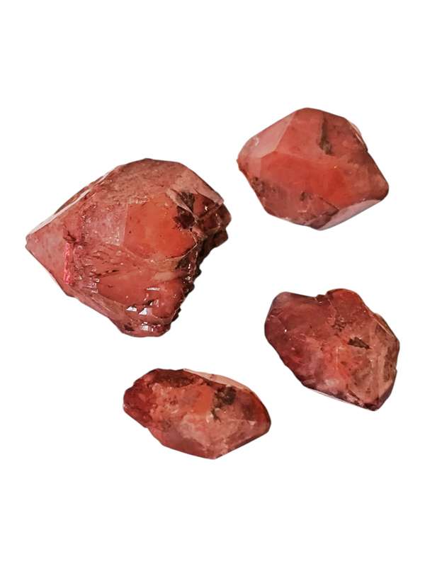 Double Terminated Hematoid quartz points, Rosslyn in Pretoria, 1.5-2.7cm