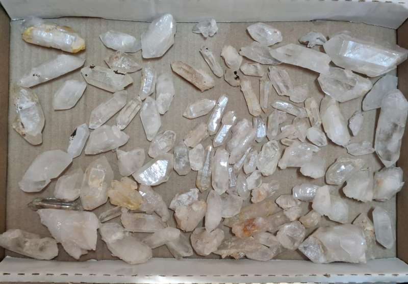 Double terminated quartz points, Ceres in Western Cape, 3-6cm
