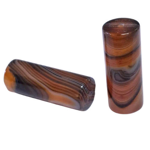 Agate tube Bead, 8 x 20mm, 1.8mm hole
