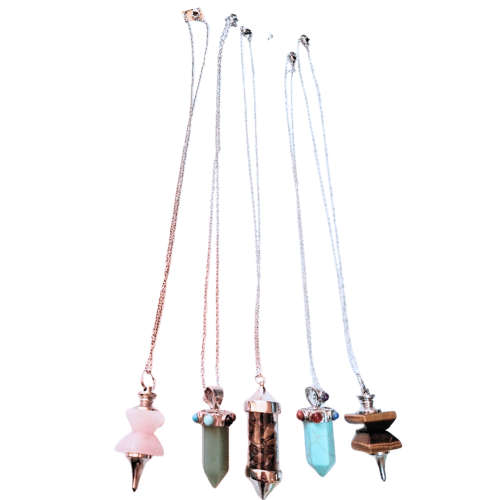 Assorted pendant with stainless steel oval link chain