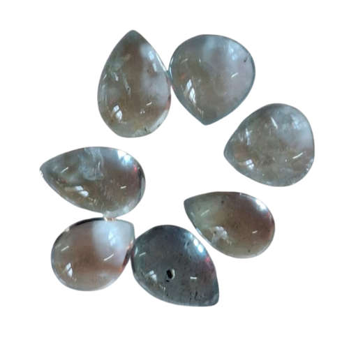 Aquamarine cabochon stone, Pear, 1.8-2.16ct