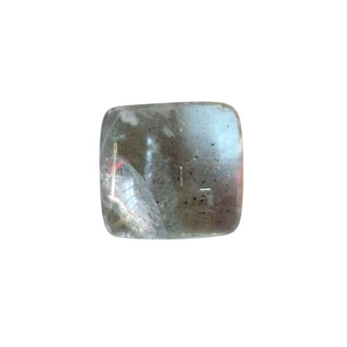 Aquamarine cabochon stone, Square or Emerald cut, 1-1.7ct