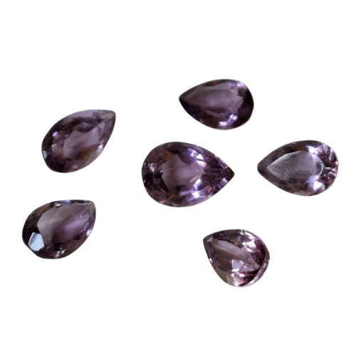 Assorted Amethyst cut stone, Pear Cut, 2-2.6ct