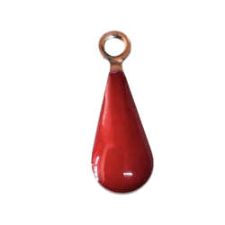 Stainless steel assorted color Droplet charm