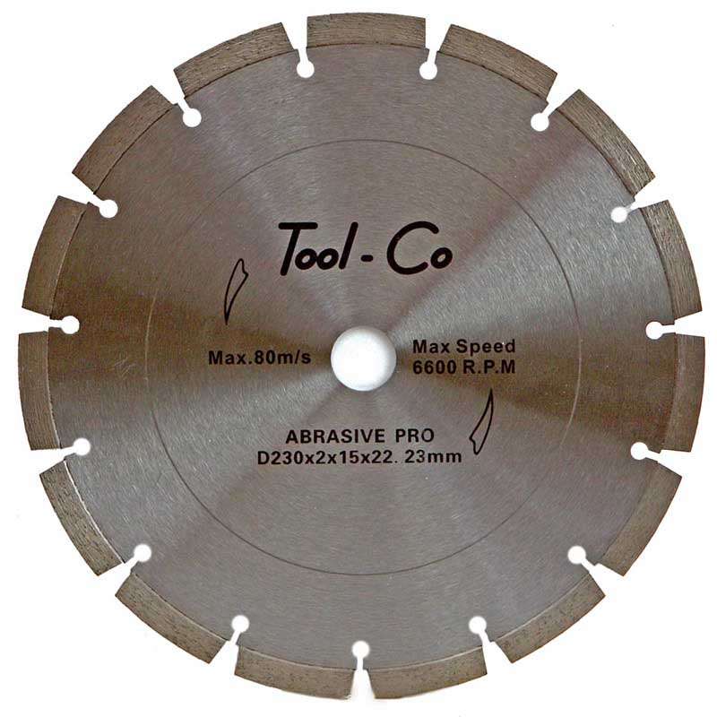 SEGMENTED ABRASIVE PRO BS230ABP 230 x 2.4 x 10 x 22.23mm