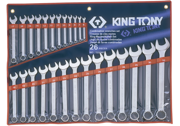 KING TONY SPANNERS COMBINATION SET 6 32mm 26PC | 1226MR