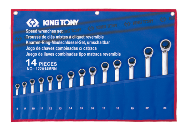 KING TONY 14 PC. Reversible Speed Wrench Set KING TONY 122A14MRN