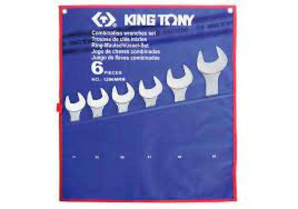 KING TONY COMBINATION WRENCH SET METRIC  6PCS | 1296MRN