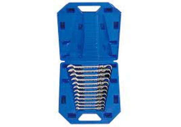 KING TONY RATCHET SPANNER SET FLATEX HEAD 8 19MM | 13012MR