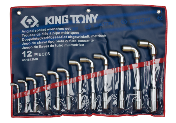 KING TONY  1812MR  12 PC. Angled Socket Wrench Set