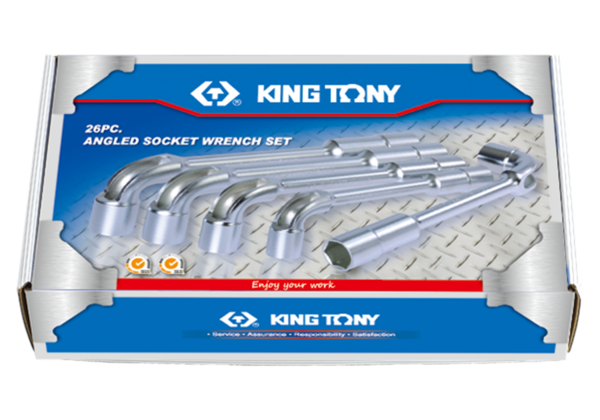 KING TONY  1826MR  26 PC. Angled Socket Wrench Set