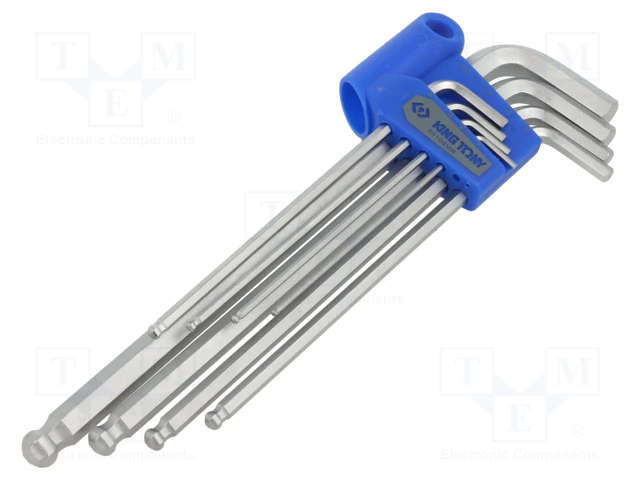 King Tony | Allen Key Set 13Pc Extra Long Ball Point 5/64"-3/4"
