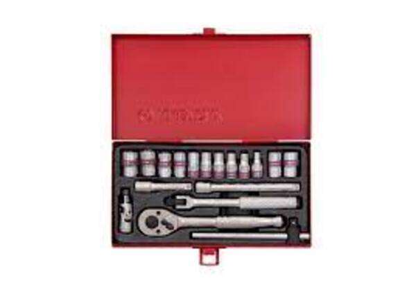 KING TONY 1/4 SOCKET SET 5/32 1/2 19PC | 2019SR