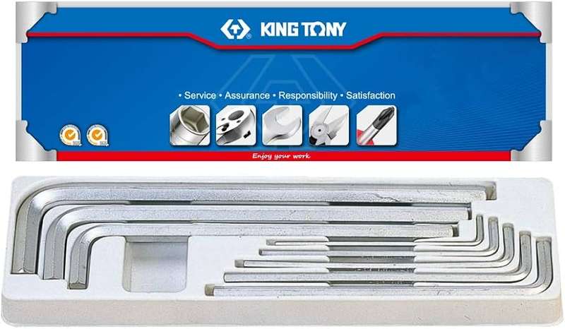 KING TONY ALLEN KEY SET 8PC EXTRA LONG 3 14MM | 20208MR01