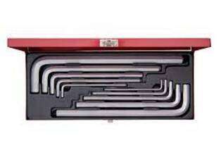 KING TONY ALLEN KEY SET 10PC EXTRA LONG 3 17MM | 20210MR